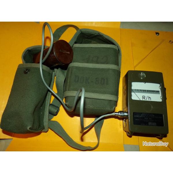 COMPTEUR BOITIER DOK 801 AVEC SA POCHETTE POUR L'ALIMENTATION , MODE D'EMPLOI AU DOS DE L'APPAREIL ,