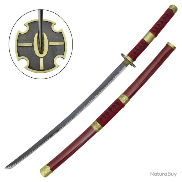 KATANA DECO LAME ACIER ONE PIECE ZORO SANDAI KITETSU