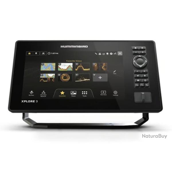 Sondeur Humminbird Xplore 9 MEGASI+, Sonde Tableau Arri�re + T�