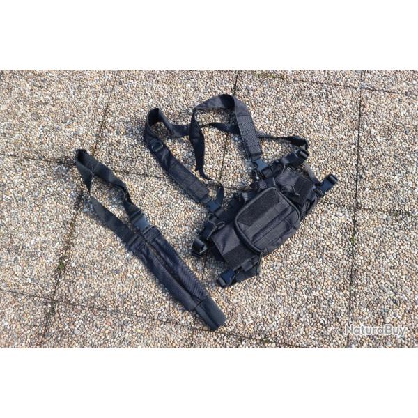 GILET COMBAT AK 47 & SANGLE FUSIL MONOPOINT