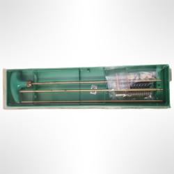Kit nettoyage calibre 9,5 mm -Baguette 3 &eacute;l&eacute;ments + &eacute;couvillon laiton, nylon et coton