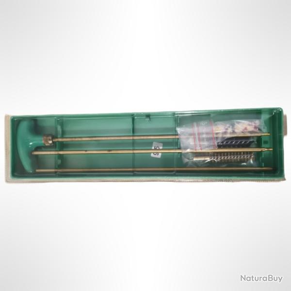 Kit nettoyage calibre 9,5 mm -Baguette 3 �l�ments + �couvillon laiton, nylon et coton
