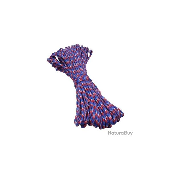 Paracorde - Bleue/blanc/rouge - 30m