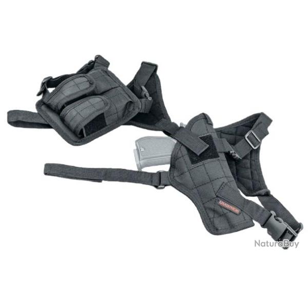 HOLSTER EPAULE AMBIDEX. RETENTION SANGLE 2 PORTE-CHARGEURS, GRAND PIST (GPDA 9)"UMAREX"