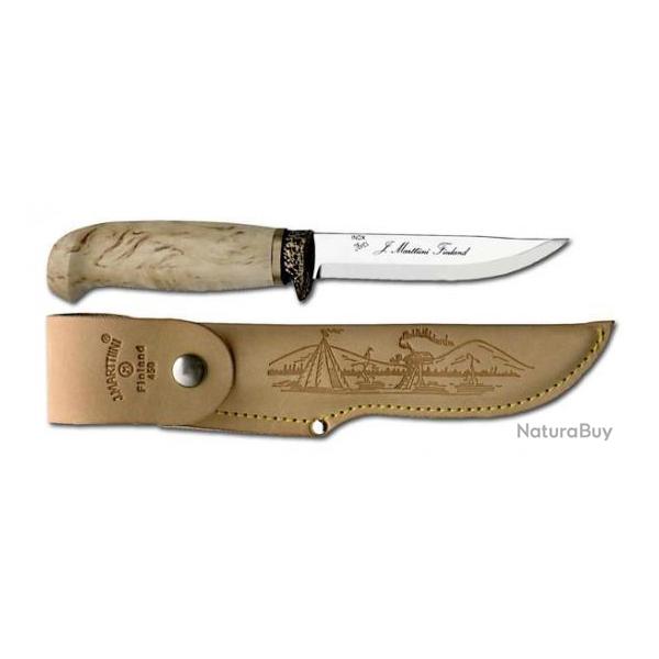 Magnifique POIGNARD MARTTIINI pour chasseur ( MOD 450 ) avec son �tui Cuir