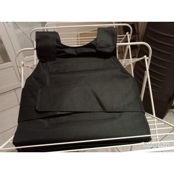gilet pare balles plus lames port discret  en kevlar