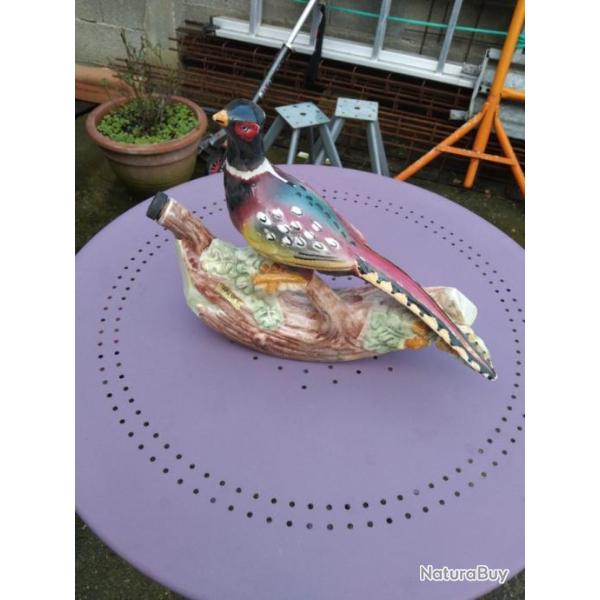 Faisan en faience Garnier num�rot�