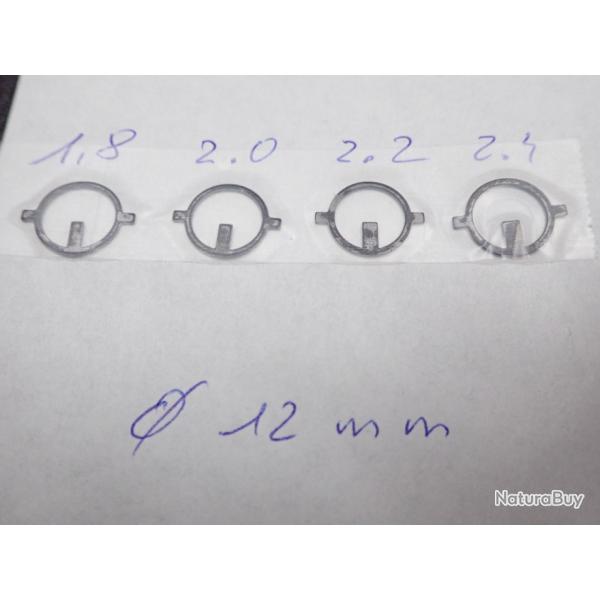 Lot de 4 inserts, iris, grains pour tunnel de dioptre de Schmidt Rubin K31 Suisse. Top pour TAR.