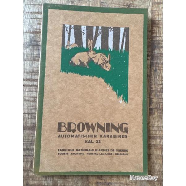 Superbe notice pour Browning SA Smokless