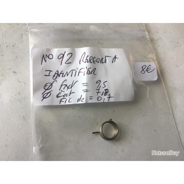 VENDU PAR LE-CUIRASSIER N92 RESSORT  IDENTIFIER