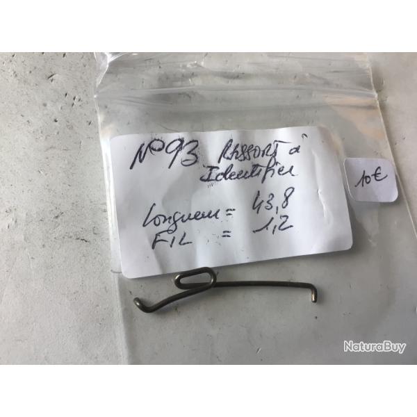 VENDU PAR LE-CUIRASSIER N93 RESSORT  IDENTIFIER