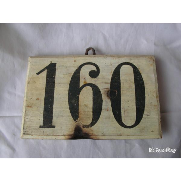 WW1 FRANCE CURIOSIT PANNEAU INDICATIF EN BOIS " 160 " A IDENTIFIER POUR GRANDS CONNAISSEURS 14-18