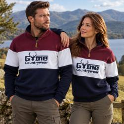 Pull unisexe Game Countrywear - marron/blanc/bleu marine