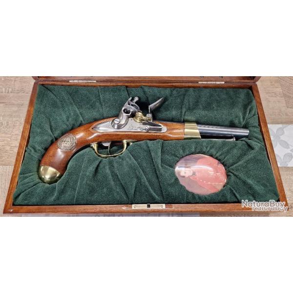 Coffret comm�moratif  Pedersoli mod�le An XIII pistolet � silex