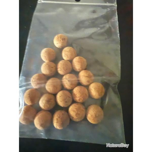 bouillettes li�ge naturel 18mm