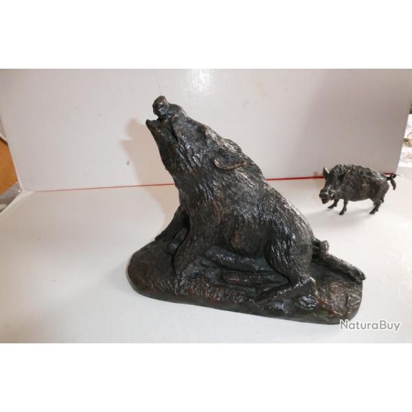 BRONZE ANIMALIER SANGLIER