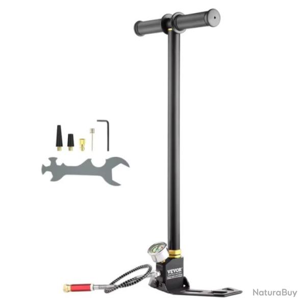 VEVOR - Pompe PCP 3 Niveaux Manom�tre, 4500PSI, pour Kayak Gonflable, Pistolet � Air, Haute Pression