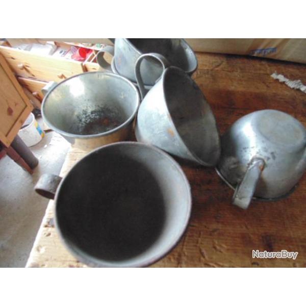 quart gobelet tasse 14 18  troupe r�glementaire premi�re seconde 1940 fran�ais �quipement ww1 ww2