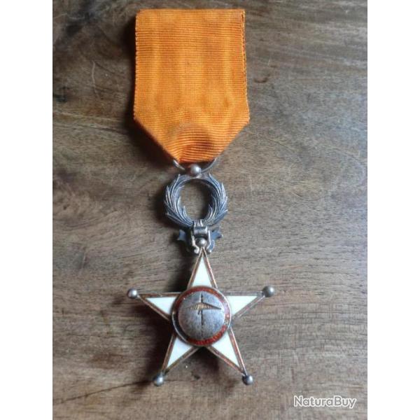 m�daille chevallier de l 'ordre du ouissam alouite cherifien maroc