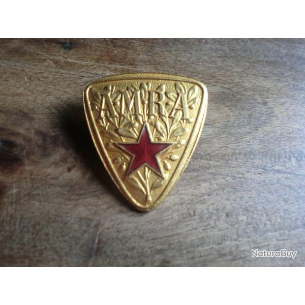 insigne A.M.R.A �toile rouge �mail  laurier