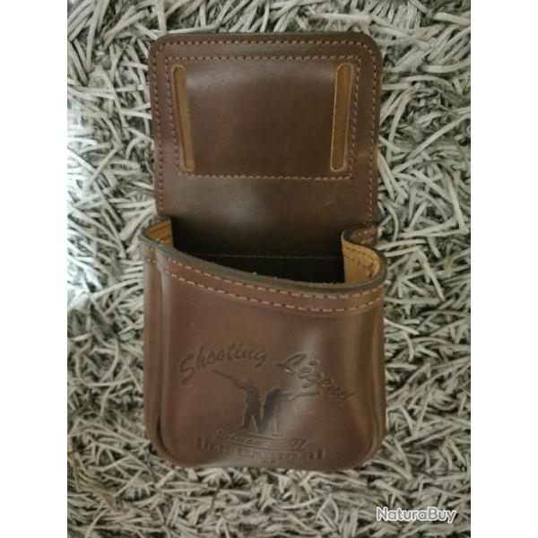 Sacoche  cartouches en cuir