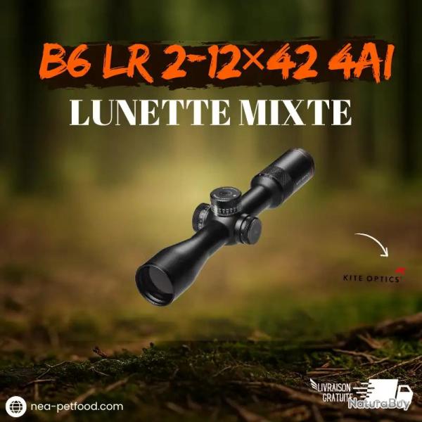B6 LR 2-12x42 ret.4A-I Lumineux lunette de tir KITE OPTICS