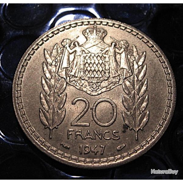 Monaco  piece  de  20 francs  de 1947  ttb