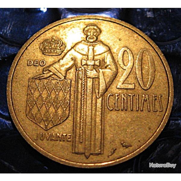 Monaco  piece  de  20 centimes  de 1962  ttb