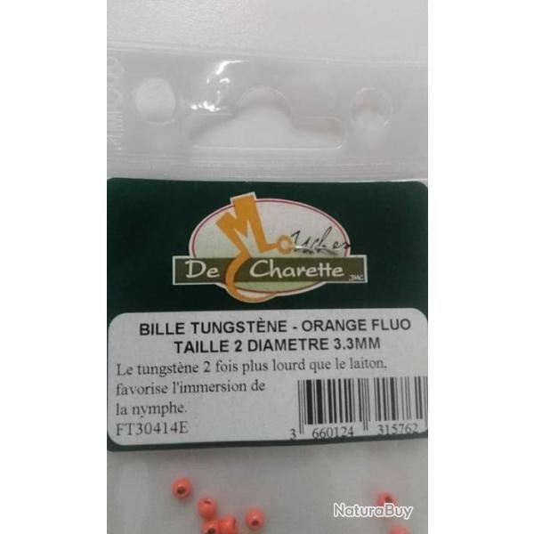 10 Billes tungstne orange