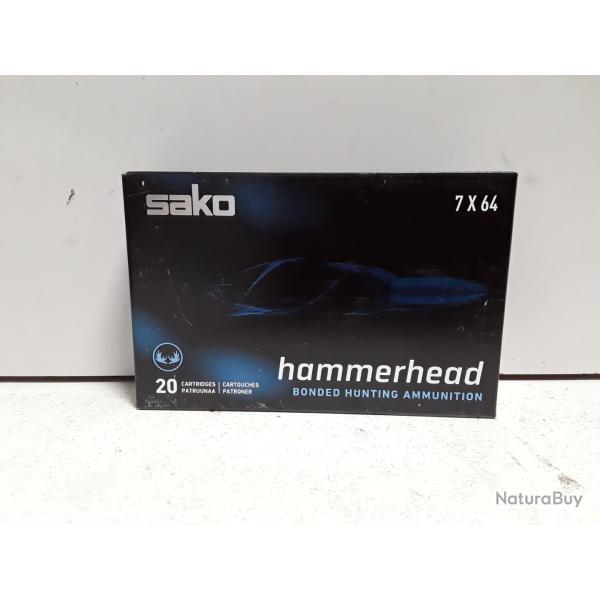 x20 balles Sako HAMMERHEAD cal.7x64 170gr