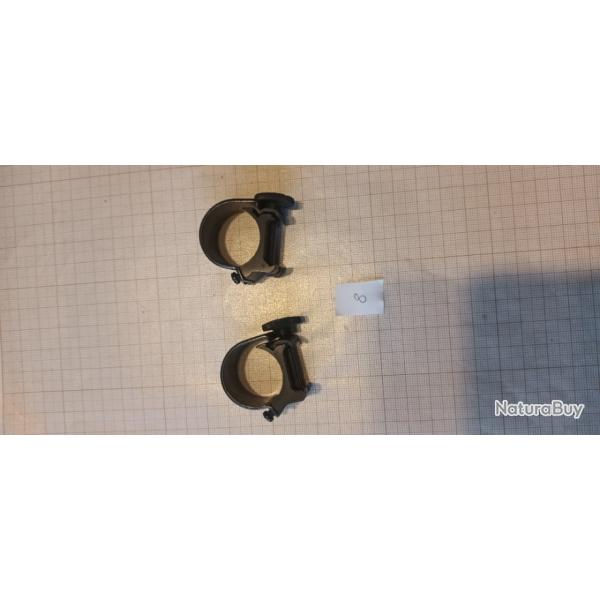 Montage n'8- Colliers Weaver D�tachable USA diam�tre 1 pouce/rail 21mm