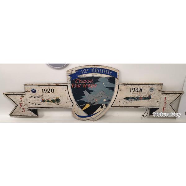 *PIECE UNIQUE* PANNEAU DE LA BASE DE L'AERONAUTIQUE NAVALE 12F LANDIVISIAU BAN