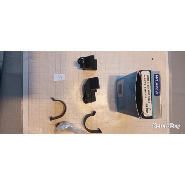 Montage n'5- Colliers Weaver D�tachable USA diam�tre 30mm/rail 21mm