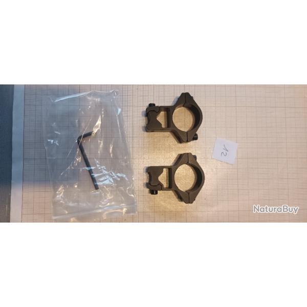 Montage n'12 - Colliers diam�tre 1pouce/rail 11mm