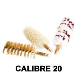 Lot de 3 &eacute;couvillons de nettoyage calibre 20