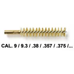 Ecouvillon laiton calibre 9mm / 9.3 / .36 / .38 / .357 / .375 - Vendu &agrave; l'unit&eacute;