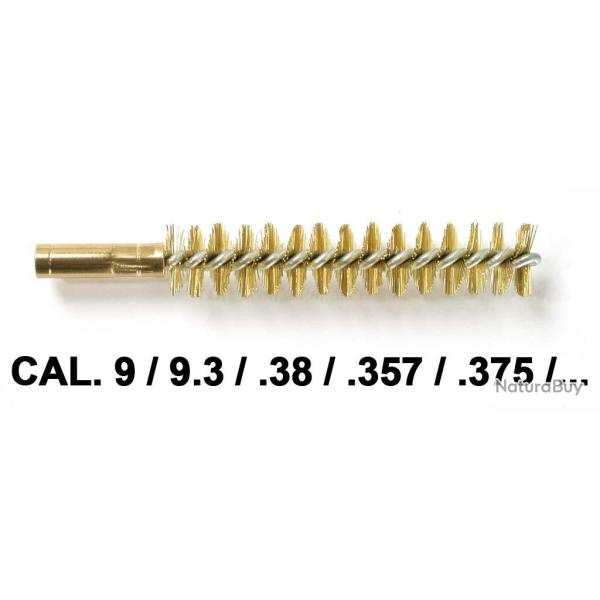 Ecouvillon laiton calibre 9mm / 9.3 / .36 / .38 / .357 / .375 - Vendu � l'unit�