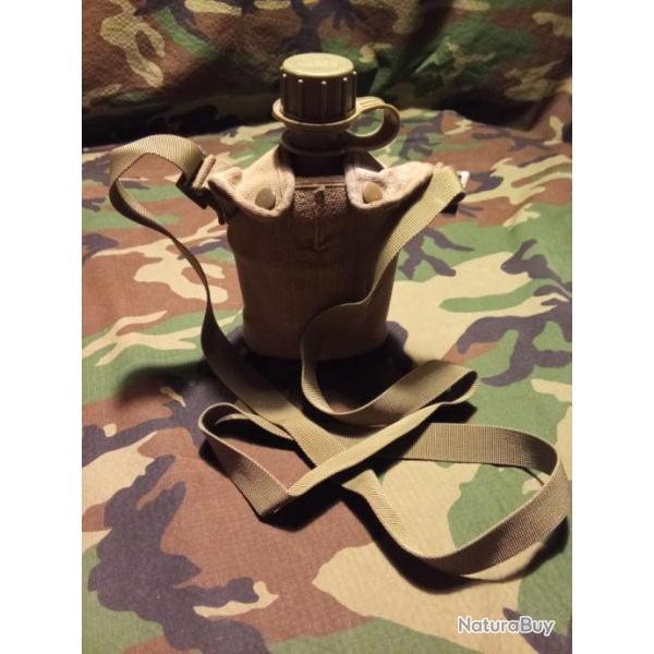 Cantine ABL gourde,quart,housse dat�e 1966/1967 ( Arm�e Belge )