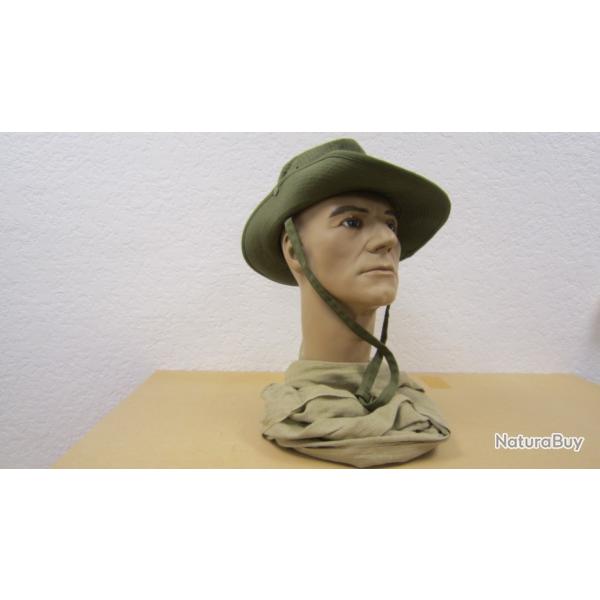 ARMEE FRANCAISE INDOCHINE TAP TETE MANNEQUIN + CHAPEAU DE BROUSSE + CHECHE