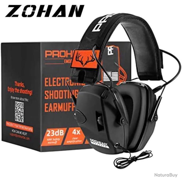ZOHAN 054 Casque Anti-Bruit SNR 27dB NRR 22dB avec Sac