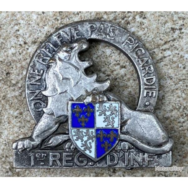 1� R�giment d'Infanterie,dos lisse,�mail