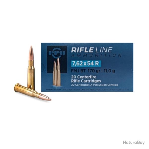 PPU 7.62x54R FMJBT 182gr x20