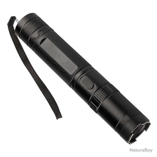Lampe shocker 10 000 000V 270 lumens alu noir 17 x � 3.2 cm