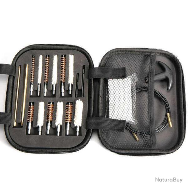 MALETTE DE NETTOYAGE UNIVERSELLE 20 PI�CES POUR ARMES DE POINGS - LIVRAISON GRATUITE