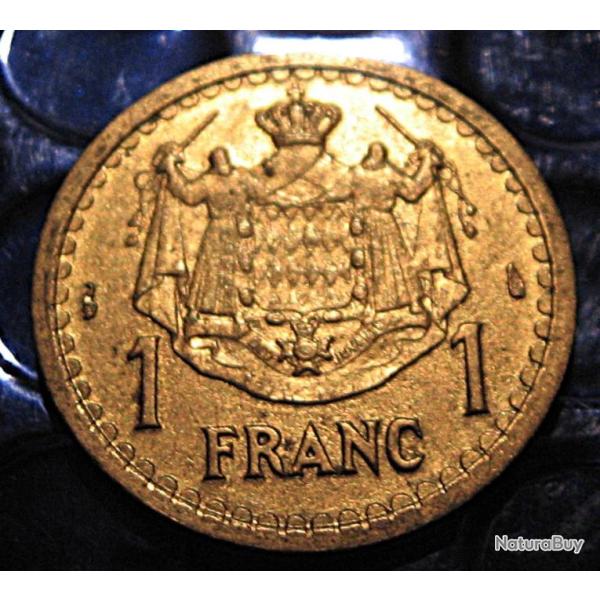 MONACO piece de 1 franc  sans date  ttb
