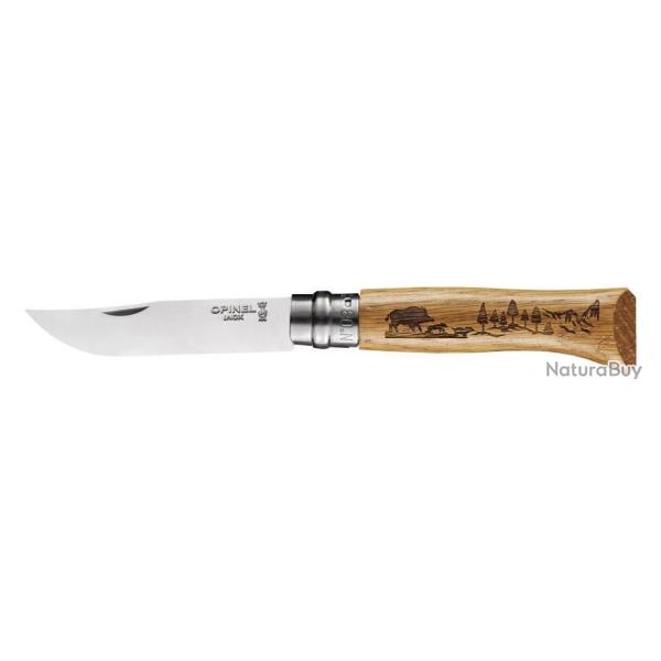 COUTEAU OPINEL N08 ANIMALIA SANGLIER 2019 NEUF