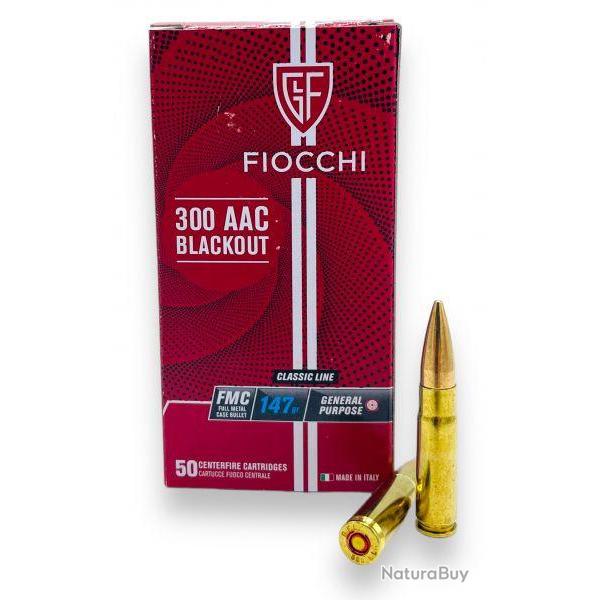 BOITE DE 50 CARTOUCHES FIOCCHI CAL.300AAC BLACKOUT 147GR FMJ