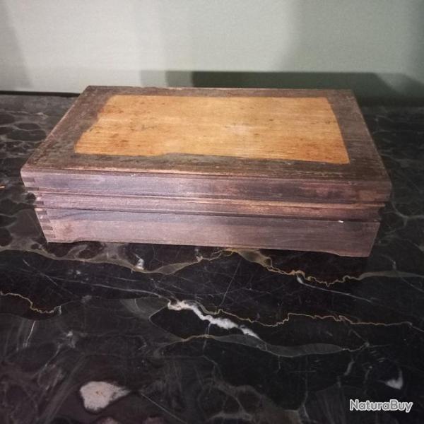 ancien coffret en bois Multi feuillure