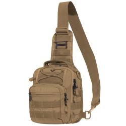 Sacoche poitrine Pentagon UCB 2.0 en polyester 600D 7 L port bandouli&egrave;re r&eacute;versible - Coyote