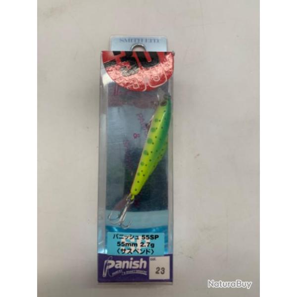 Leurre dur Smith LTD minnow panish 2,7 gr vert